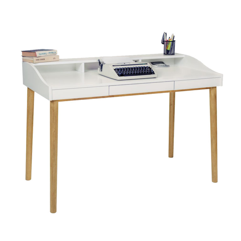 Light and contemporary with a traditional flair, the Lindenhof Desk has a place to store every little knick-knack that might clutter up a desk.